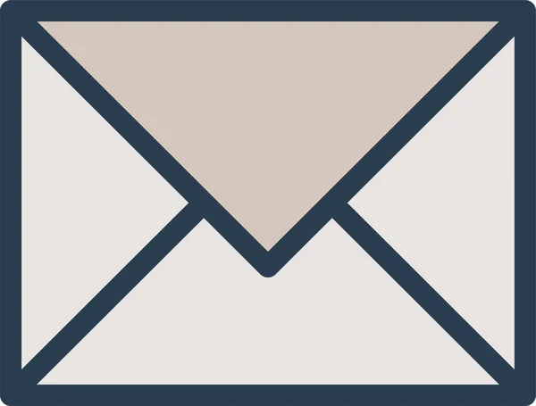 Mail Brief Mail Symbol Ausgefüllten Umriss — Stockvektor