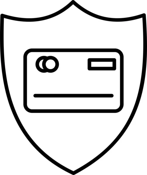 Protección Escudo Seguridad Icono — Archivo Imágenes Vectoriales
