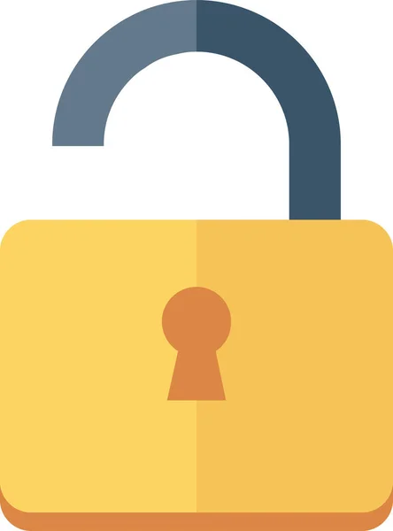 Open Unlock Unlocked Icon Icon Flat Style — Stock Vector
