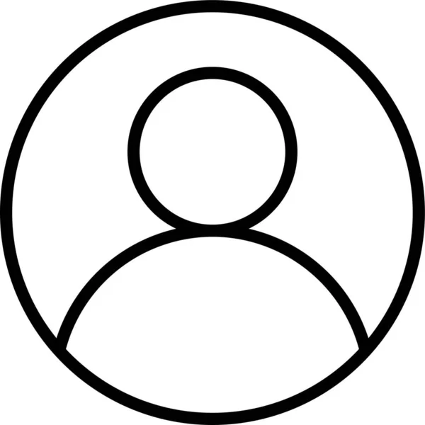 Benutzerkonto Profil Symbol — Stockvektor