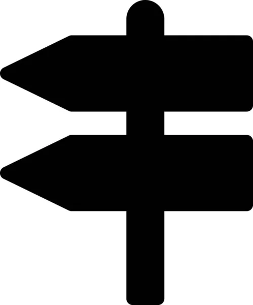 Board Richtungszeiger Symbol Solidem Stil — Stockvektor