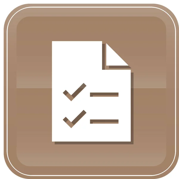 Comprobar Lista Verificación Documentos Icono Estilo Insignia — Archivo Imágenes Vectoriales