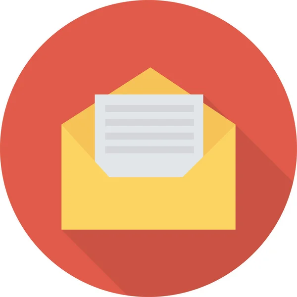 Ikona Koperty Mail Biznesu Stylu Płaskim — Wektor stockowy