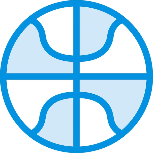 Иконка Удара Футбольного Мяча Стиле Заполненного Плана — стоковый вектор