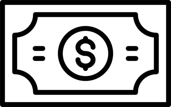 Dinero Sueldo Icono Pago — Vector de stock