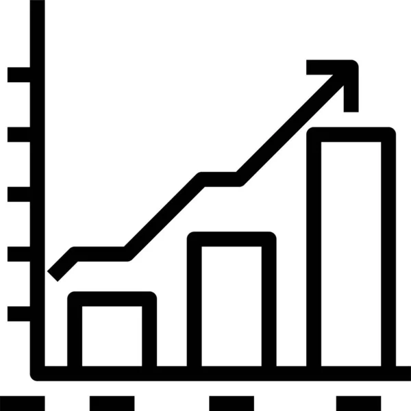 Rapport Analytics Data Icoon Outline Stijl — Stockvector