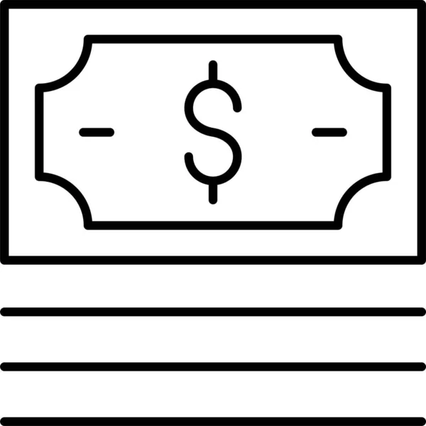 Geld Sparen Cash Symbol — Stockvektor