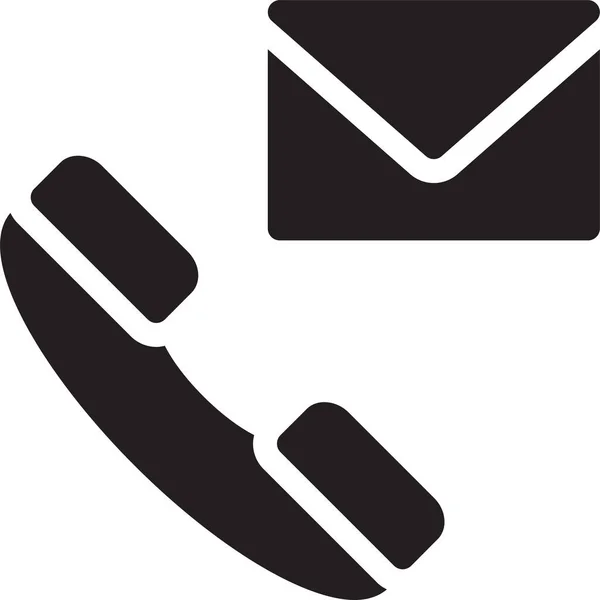 Іконка Дзвінка Телефону Твердому Стилі — стоковий вектор