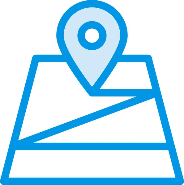 Direction Gps Location Icon Filled Outline Style — стоковый вектор