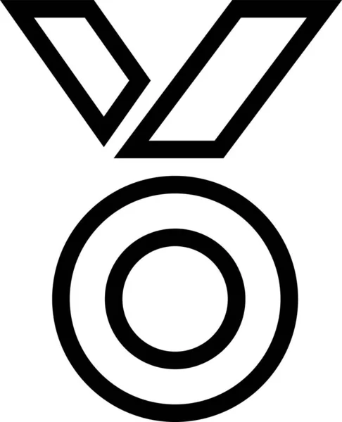 Значок Наградного Знака Мадель Стиле Наброска — стоковый вектор