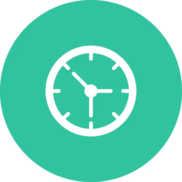 Reloj Despertador Fecha Límite Icono Estilo Plano — Vector de stock