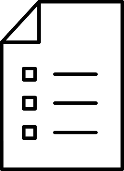 Checkliste Dokument Symbol — Stockvektor