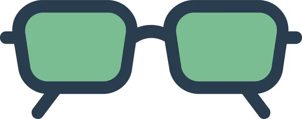 Eye Eyeglasses Glass Icon Filled Outline Style — Stock Vector