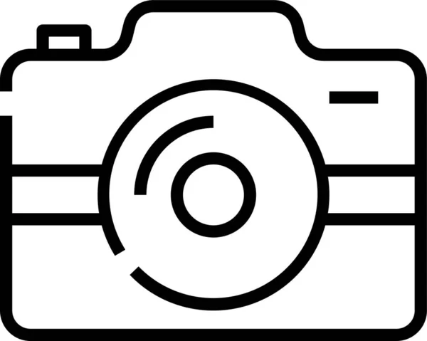 Значок Цифрових Технологій Фотографій Стилі Контур — стоковий вектор