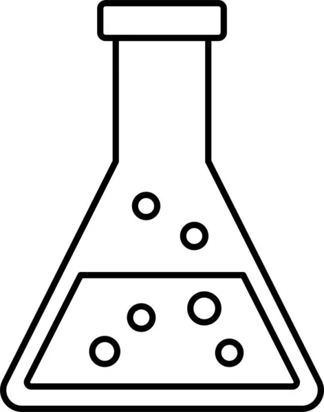 Flask Lab Chemistry Icon — Stock Vector