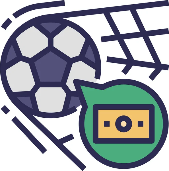 Bonus Gol Icono Fútbol — Archivo Imágenes Vectoriales