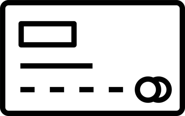 Carte Bancaire Icône Crédit — Image vectorielle