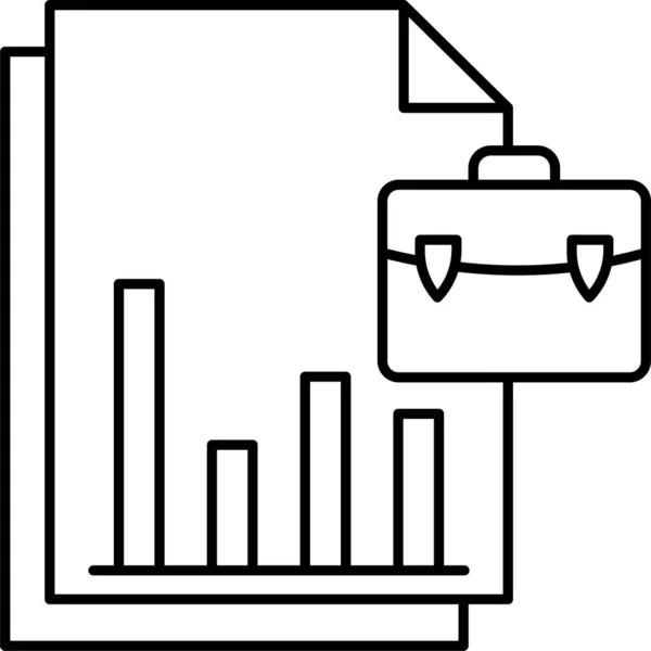 文档文件作业图标 轮廓样式 — 图库矢量图片