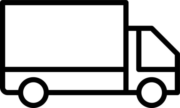 Ikon Kendaraan Transportasi Van - Stok Vektor