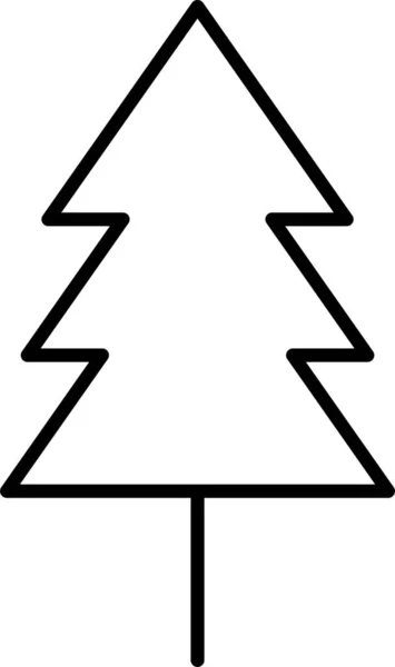 Park Nature Fir Icon — 스톡 벡터