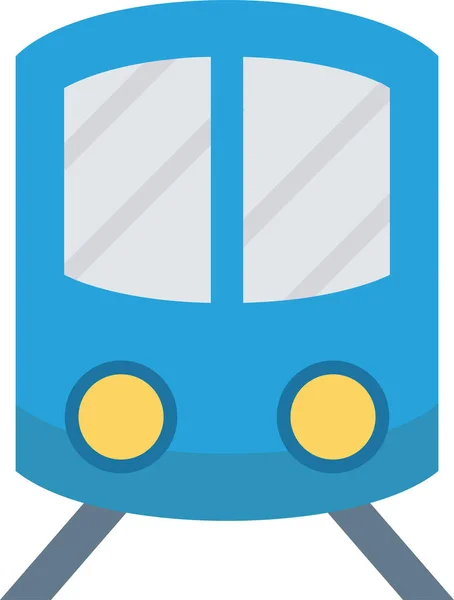 Tren Tren Motor Icono Estilo Plano — Vector de stock