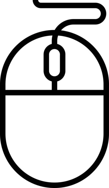 Klicker Symbol Der Maus Umrissstil — Stockvektor