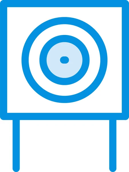 Πίνακα Εικονίδιο Κύκλο Boardpin Filled Περίγραμμα Στυλ — Διανυσματικό Αρχείο