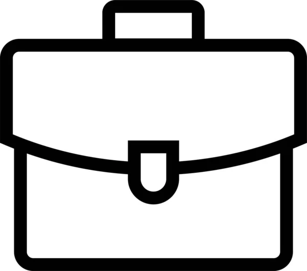 Taschenfinanzierung Gepäcksymbol Umriss Stil — Stockvektor