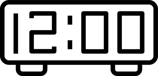 Alarm Klok Digitaal Pictogram — Stockvector