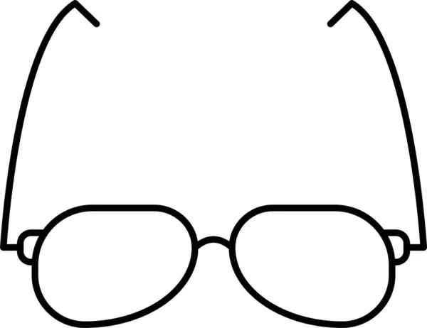 Óculos Moda Óculos Ícone Estilo Esboço —  Vetores de Stock