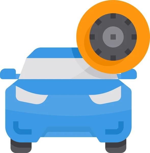 Tire Wheel Car Icon — Stock Vector