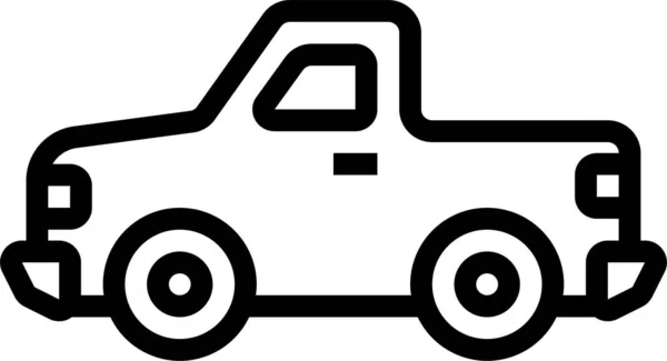 Ikona Pojazdu Pickup — Wektor stockowy