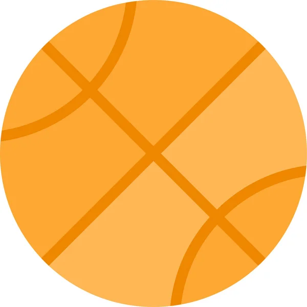 Δραστηριότητα Μπάσκετ Εικονίδιο Υγείας Επίπεδο Στυλ — Διανυσματικό Αρχείο