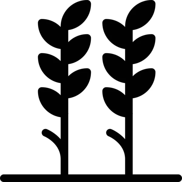 Forest Garden Island Icon Στυλ — Διανυσματικό Αρχείο