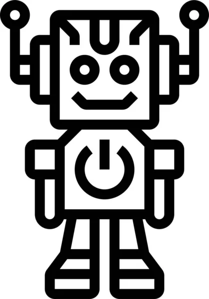 Robot Robotics Artificial Icon — Stock Vector