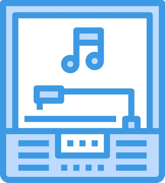 Multimedia Musikplayer Symbol Der Kategorie Elektronikgeräte Geräte — Stockvektor