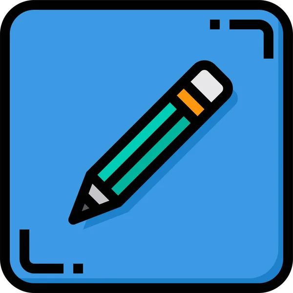 Escritura Lápiz Editar Icono — Vector de stock