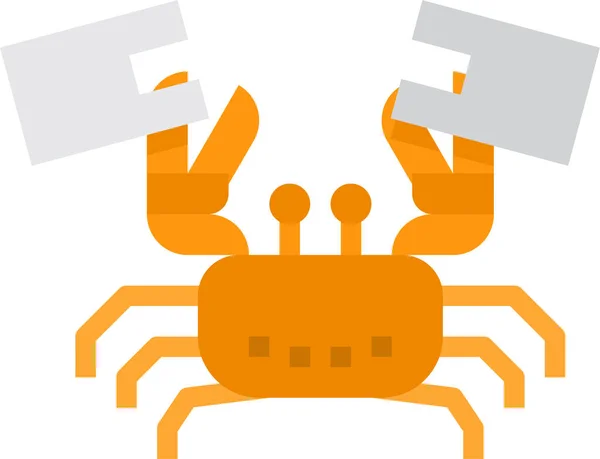 Bag Crab Environment Icon — Stock Vector