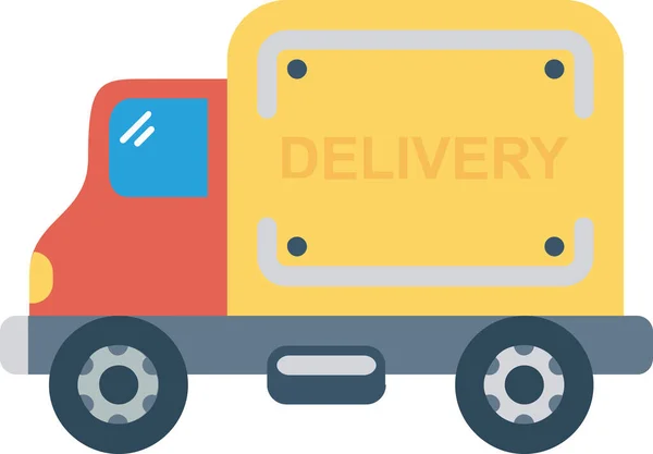 Delivery Transport Travel Icon Flat Style — Stock Vector