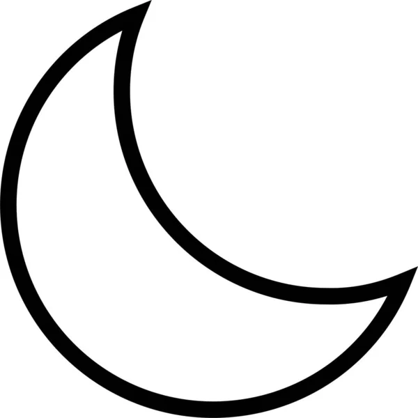 Astronomie Měsíc Fáze Ikona Stylu Osnovy — Stockový vektor