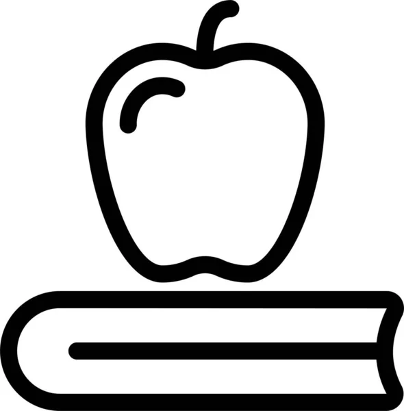 Buch Bildung Wissen Symbol Der Kategorie Bildung Schule Lernen — Stockvektor