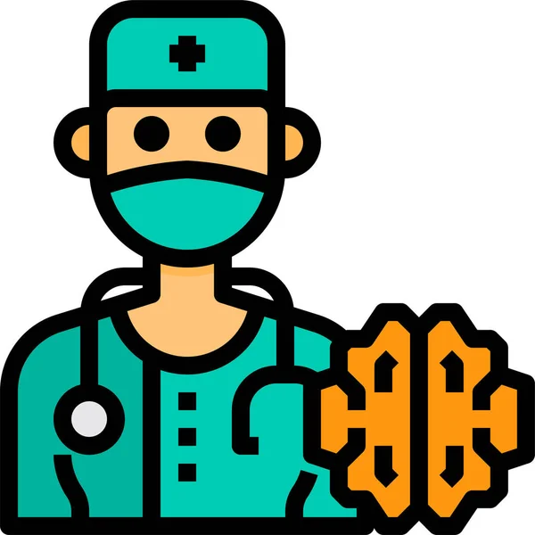 Médico Cirugía Avatar Icono — Archivo Imágenes Vectoriales