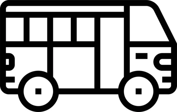 Bus Lieferung Öffentliches Symbol Der Kategorie Versand Lieferung Und Erfüllung — Stockvektor