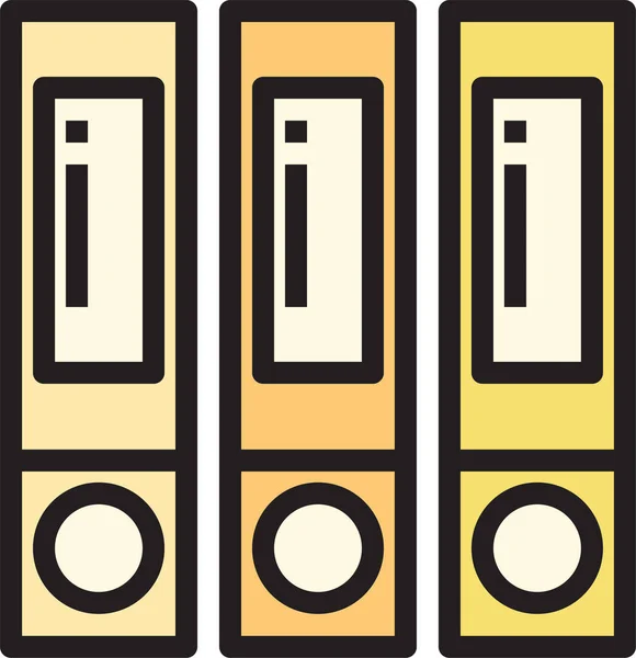 Business Document File0A Icon Filled Outline Style — Stock Vector