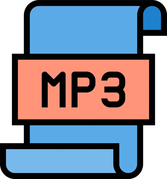 Mp3 아이콘 스타일 — 스톡 벡터