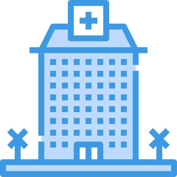 Hospital Doctors Building Icon — Stock Vector