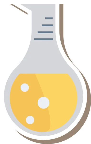 Chemical Chemistry Lab Icon Flat Style — Stock Vector