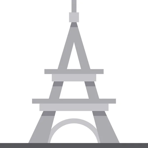 Icône Emblématique Tour Eiffel — Image vectorielle