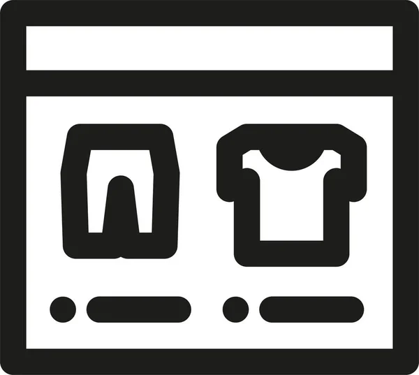 Commerce Online Icon Outline Stil Kaufen — Stockvektor