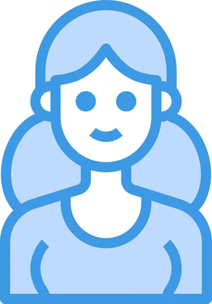 Ikona Kobiety Biznesu Avatar — Wektor stockowy